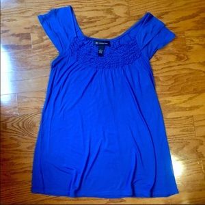 I.N.C. woman’s size color blue rayon small top